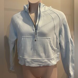 Lululemon Scuba Oversized Half-Zip Hoodie size XS/S EUC Pastel Blue